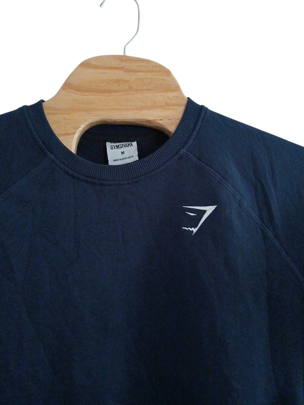 Gymshark Navy Blue Crest Casual Sweatshirt Mens Medium